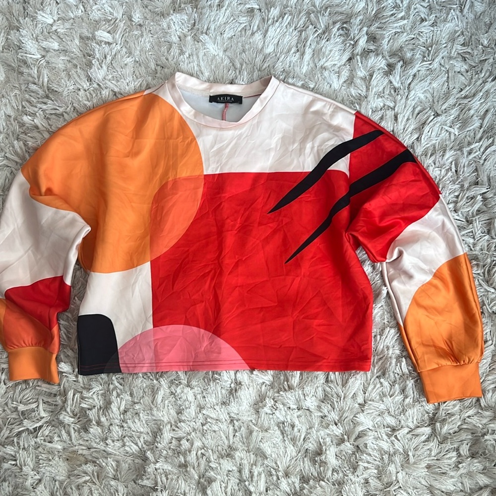 AKIRA Color Block top size XL - Picture 2 of 6